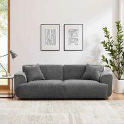 Cozy Bouclé Sofa + fabric sofa + liqana