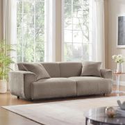 Cozy Bouclé Sofa + fabric sofa + liqana