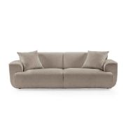 Cozy Bouclé Sofa + fabric sofa + liqana