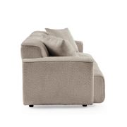 Cozy Bouclé Sofa + fabric sofa + liqana