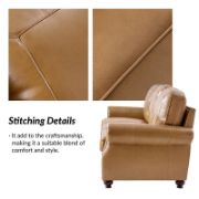 Imbria Sofa + Traditional Leather Sofa + liqana