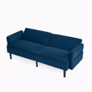 Velfora Sofa + Velvet Three-Seater Sofa + liqana