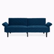 Velfora Sofa + Velvet Three-Seater Sofa + liqana