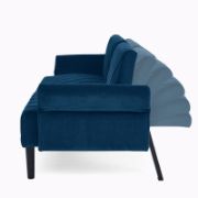 Velfora Sofa + Velvet Three-Seater Sofa + liqana