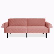 Velfora Sofa + Velvet Three-Seater Sofa + liqana
