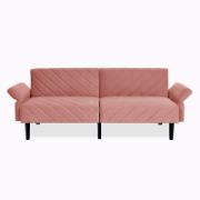 Velfora Sofa + Velvet Three-Seater Sofa + liqana
