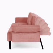 Velfora Sofa + Velvet Three-Seater Sofa + liqana