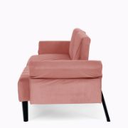 Velfora Sofa + Velvet Three-Seater Sofa + liqana