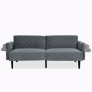 Velfora Sofa + Velvet Three-Seater Sofa + liqana