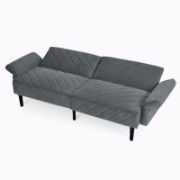 Velfora Sofa + Velvet Three-Seater Sofa + liqana