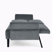 Velfora Sofa + Velvet Three-Seater Sofa + liqana