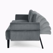 Velfora Sofa + Velvet Three-Seater Sofa + liqana