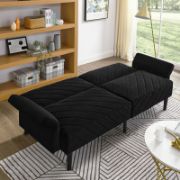Velfora Sofa + Velvet Three-Seater Sofa + liqana