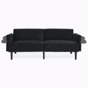 Velfora Sofa + Velvet Three-Seater Sofa + liqana