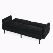 Velfora Sofa + Velvet Three-Seater Sofa + liqana