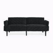 Velfora Sofa + Velvet Three-Seater Sofa + liqana