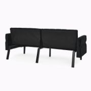 Velfora Sofa + Velvet Three-Seater Sofa + liqana