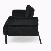 Velfora Sofa + Velvet Three-Seater Sofa + liqana