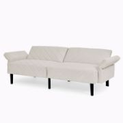 Velfora Sofa + Velvet Three-Seater Sofa + liqana