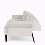 Velfora Sofa + Velvet Three-Seater Sofa + liqana