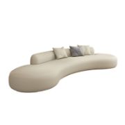 Lionel Sofa + modern faux leather sofa with comfort + liqana