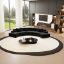 NoirCurve Sofa + curved black sofa + liqana