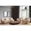 Cappawood Sofa + cappuccino fabric sofa with wooden legs + liqana