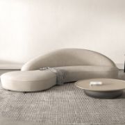 Flanella Luxe + luxury flannel sofa + liqana
