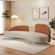 Evoluxe Sofa + modern faux leather sofa + liqana