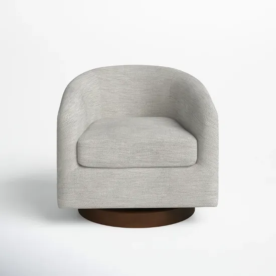 Ori Chair + luxury swivel barrel chair with full support + liqana