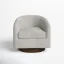 Ori Chair + luxury swivel barrel chair with full support + liqana