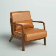 Oslo Rustic Lounge Chair + leather chair + liqana