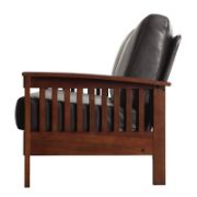 leather chair + removable cushions chair + liqana