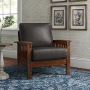 leather chair + removable cushions chair + liqana