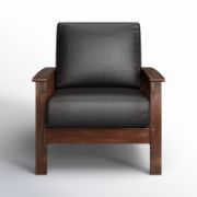 leather chair + removable cushions chair + liqana