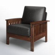 leather chair + removable cushions chair + liqana