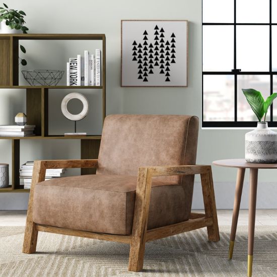 Atiq Leather Chair + Leather Chair + liqana