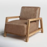 Atiq Leather Chair + Leather Chair + liqana
