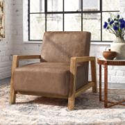 Atiq Leather Chair + Leather Chair + liqana
