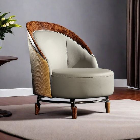 Rayyan Leather Chair + Leather Chair + liqana