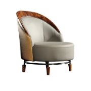 Rayyan Leather Chair + Leather Chair + liqana