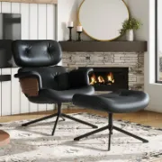 Wodi Leather Chair + Leather Chair + liqana