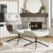 Wodi Leather Chair + Leather Chair + liqana