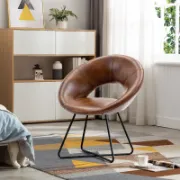 Hudu Leather Chair + Leather Chair + liqana