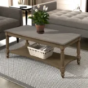Nera Table + Wooden Coffee Table + liqana