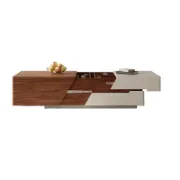 Via Table + Wooden Coffee Table + liqana