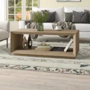 Blyth Table + Wooden Coffee Table + liqana