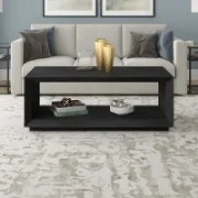 Blyth Table + Wooden Coffee Table + liqana