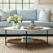 Arvia Table + Coffee Table + liqana