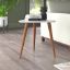 Tripe Table + mid-century inspired triangular side table + liqana